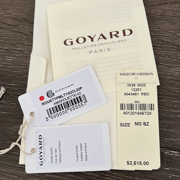 Goyard Bags Red Goyard Pm Tote Top Zipper Like New Purchased At